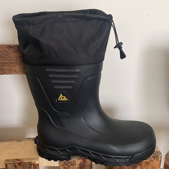 Ace Work Boot Bullfrog Elite Men Black Unisex Slip Resistant Toe Work Boot Sz 13 - Picture 9 of 11